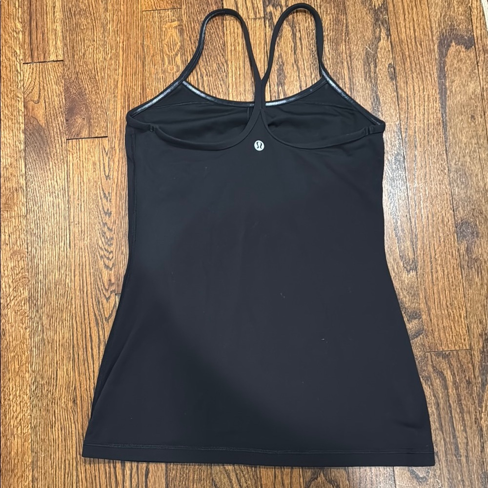 Lululemon Athletica Black Fitted Backless tank top